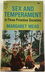 Sex and Temperament In Three Primitive Societies Margaret Mead 1962 PB Paperback
