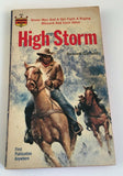High Storm by Bennett Garland PB Paperback Vintage 1963 Monarch Rare Western