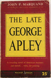 The Late George Apley by John Marquand PB Paperback 1952 Vintage Pocket Books