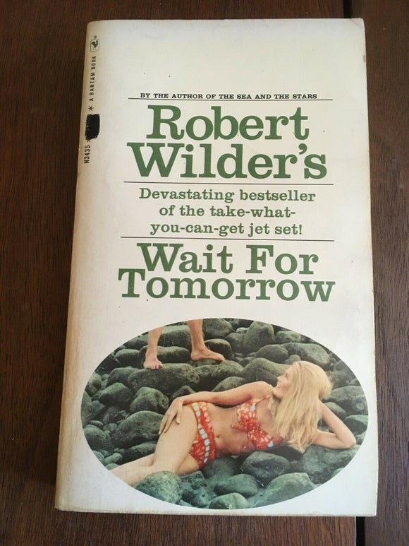 Wait for Tomorrow by Robert Wilder Vintage PB Paperback Bantam 1968 RARE Cover