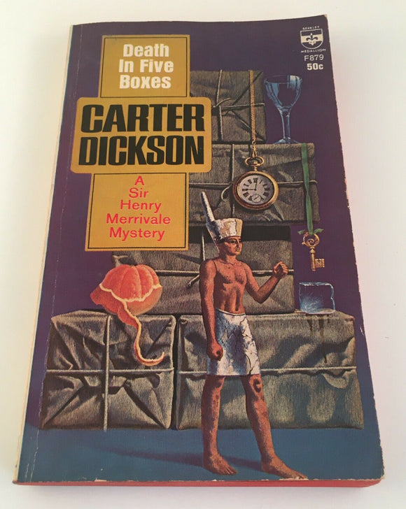 Death in Five Boxes by Carter Dickson PB Paperback 1964 Vintage Mystery Berkley