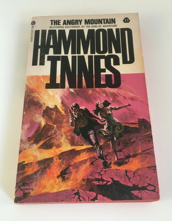 The Angry Mountain Hammond Innes Vintage 1972 Paperback Avon Adventure Volcano