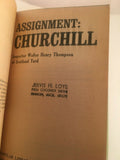 Assignment Churchill by Inspector Walter H. Thompson 1961 Vintage Paperback Bio