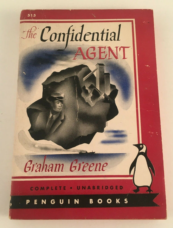 The Confidential Agent by Graham Greene Vintage Paperback 1945 Penguin 515 RARE