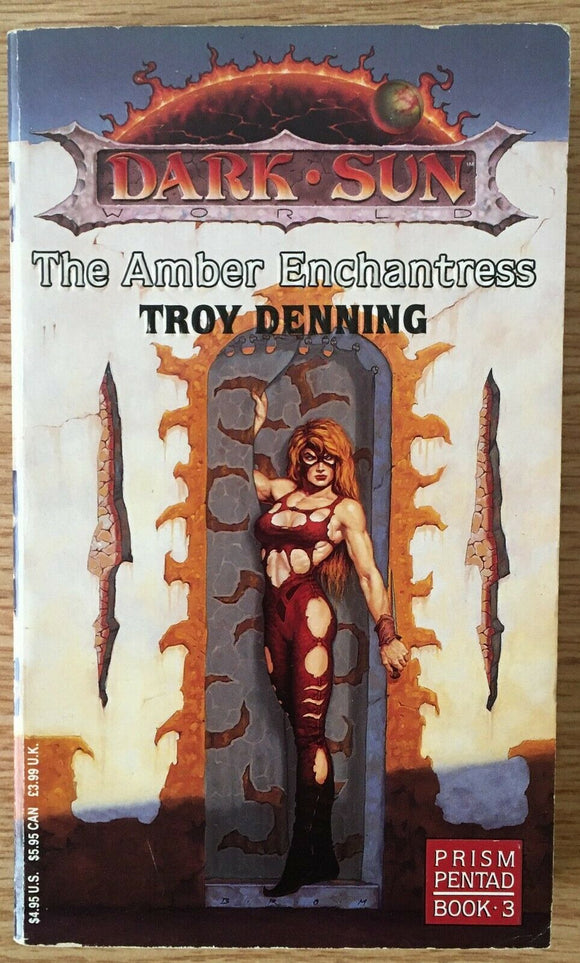 The Amber Enchantress Dark Sun Prism Pentad Book 3 Troy Denning PB 1991 Vintage