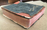 1900s Antique Mini New Testament Psalms Pocket Bible Thomas Nelson Black Leather