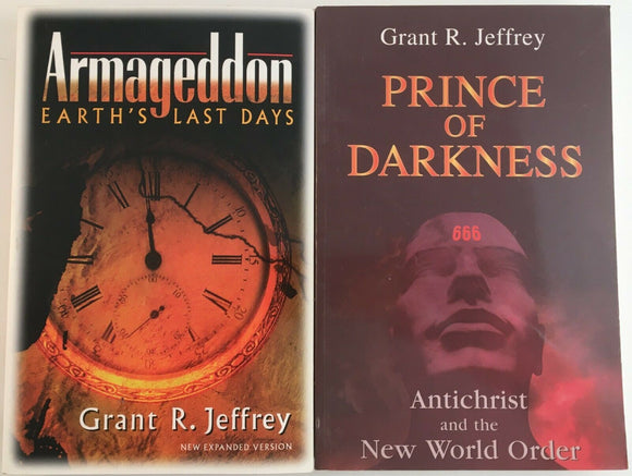 Lot of 2 by Grant Jeffrey Prince of Darkness Armageddon Earths Last Days PB