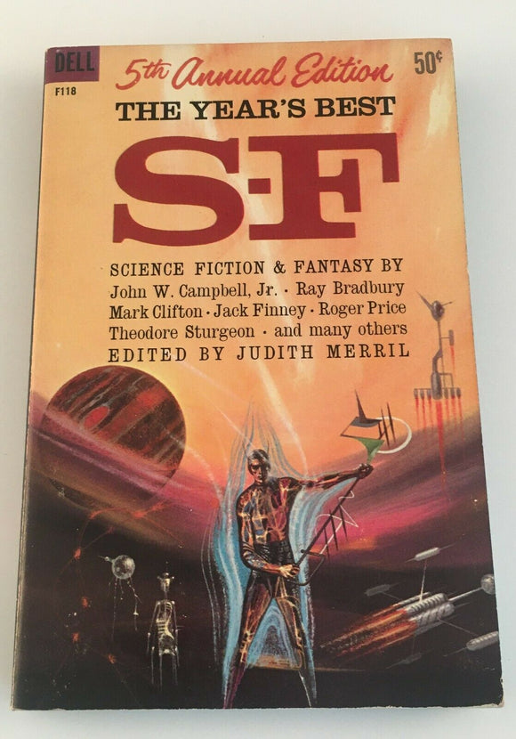 The Year's Best S-F 5th Annual Edition Vintage PB Paperback Dell SciFi 1961