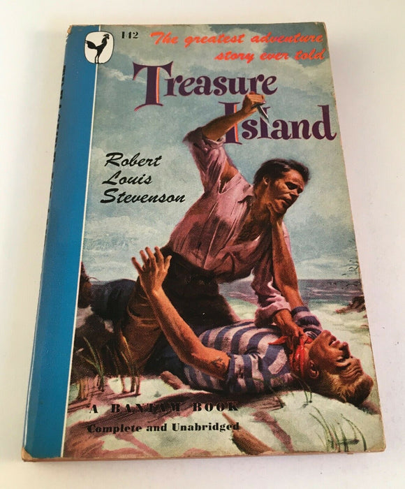 Treasure Island Robert Louis Stevenson Vintage 1948 Bantam 142 Long John Silver