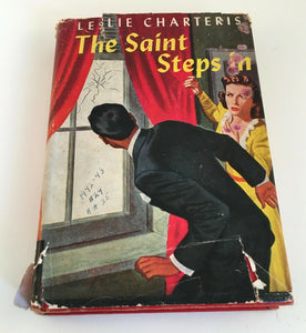 The Saint Steps In by Leslie Charteris Vintage 1947 Mystery Triangle Hardcover