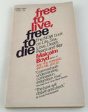 Free to Live, Free to Die by Malcolm Boyd PB Paperback 1968 Vintage Signet Book