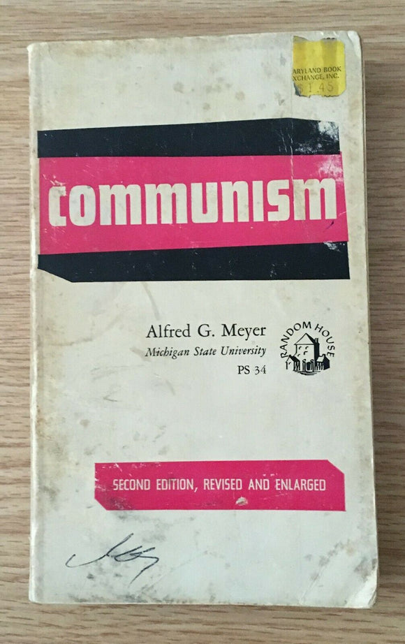 Communism by Alfred Meyer PB Paperback 1963 Vintage Government Politics Random