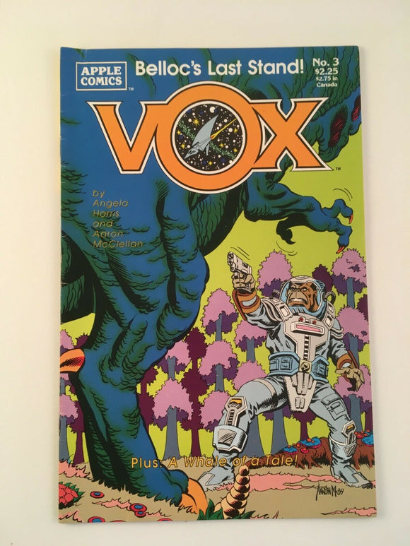 Vox Issue #3 Apple Comics 1989 Vintage Bellocs Last Stand Harris McClellan SciFi