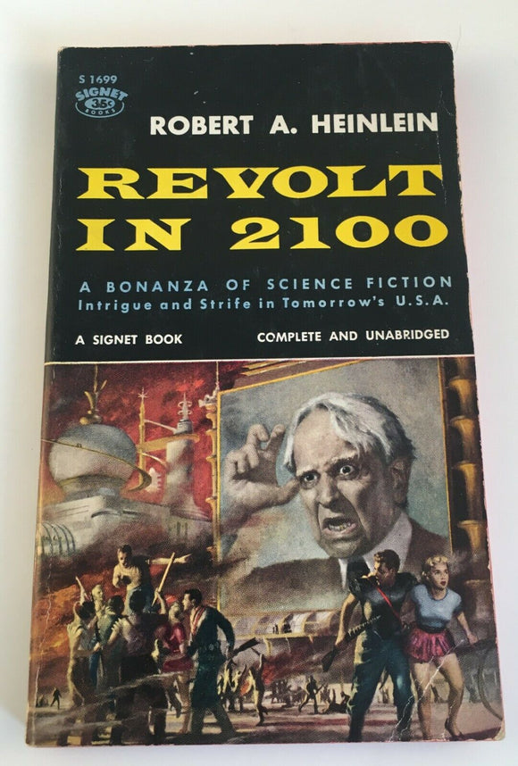 Revolt in 2100 by Robert Heinlein PB Paperback Vintage Signet SciFi 1959 RARE