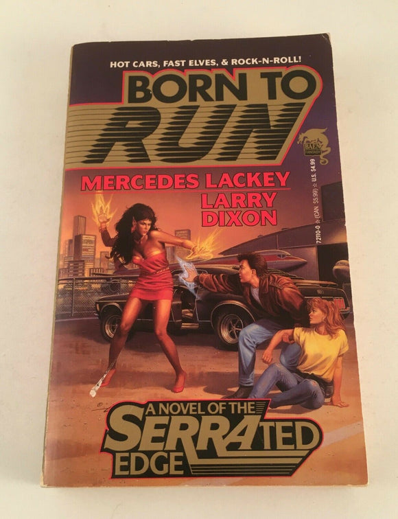 Born to Run Serrated Edge Mercedes Lackey Larry Dixon 1992 Vintage Fantasy Elves