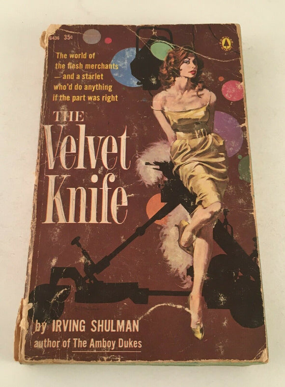 The Velvet Knife by Irving Shulman PB Paperback Vintage 1960 Popular Library