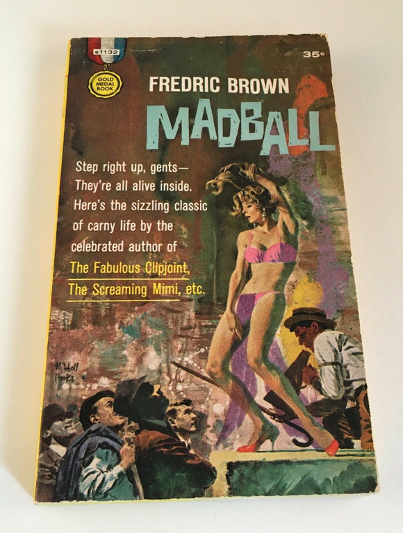 Madball by Fredric Brown Vintage 1961 Gold Medal Carnival Crystal Ball Suspense