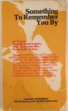 Something to Remember You By by Vicky Martin PB Paperback 1974 September Song