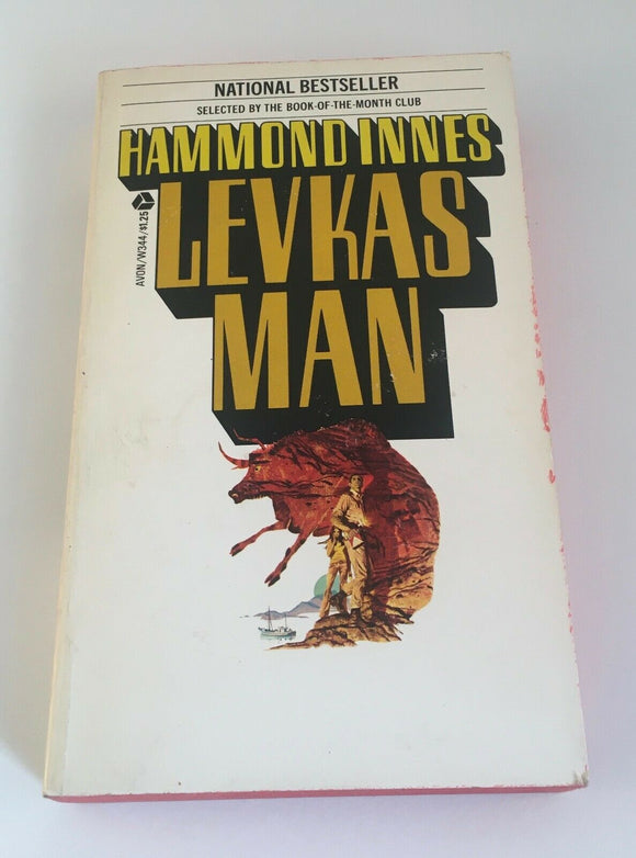 Levkas Man by Hammond Innes Vintage 1972 Paperback Avon Archaeologist Mystery