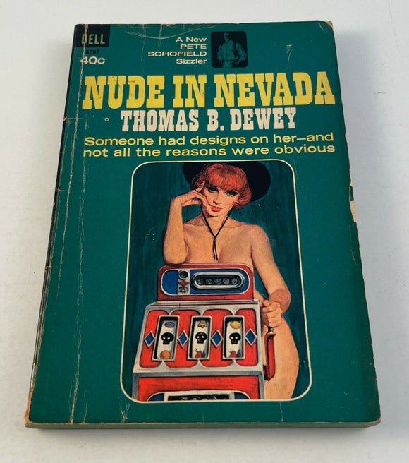Nude in Nevada by Thomas B Dewey Vintage 1965 Dell Paperback Detective Schofield