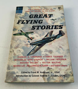 Great Flying Stories by Frank Anderson Vintage 1958 Dell Laurel Paperback Plane