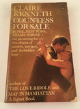 Countess for Sale by Claire Kenneth Paperback 1966 Vintage Signet Romance RARE