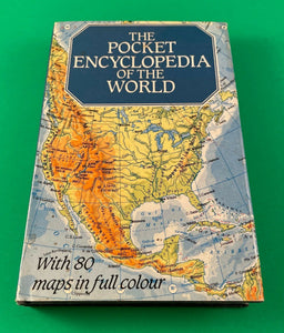 The Pocket Encyclopedia of the World Vintage 1988 Hardcover Travel Maps Lists HC