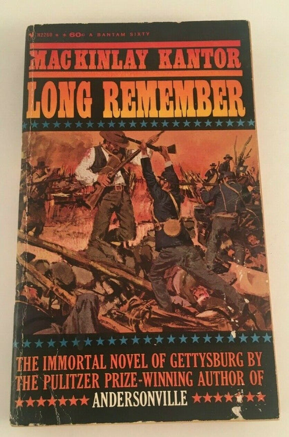 Long Remember MacKinlay Kantor Vintage Paperback PB Gettysburg Civil War 1961
