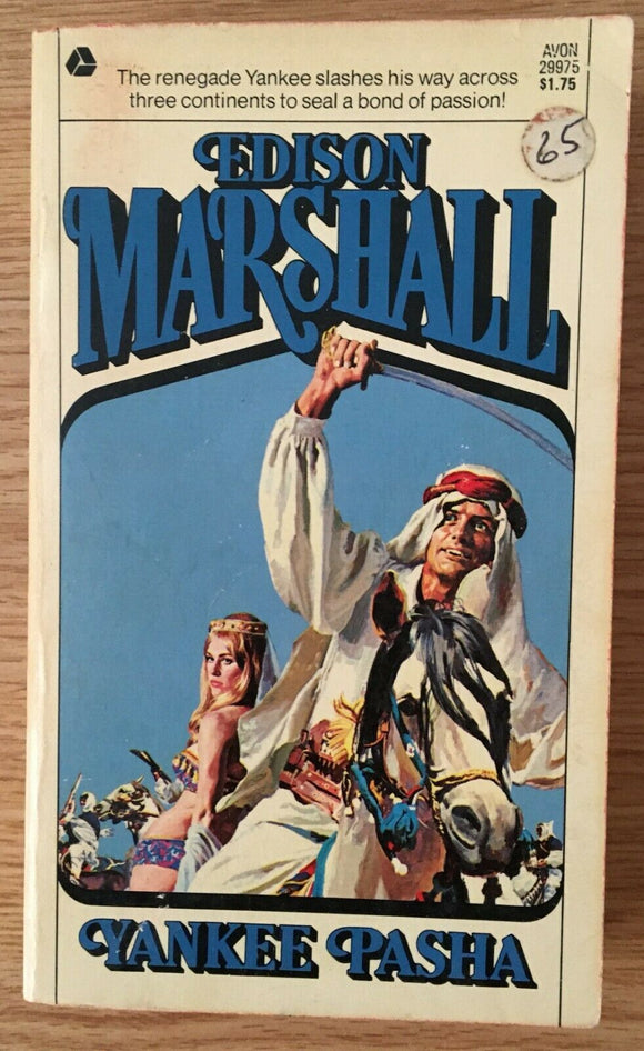 Yankee Pasha by Edison Marshall PB Paperback 1969 Vintage Historical Fiction