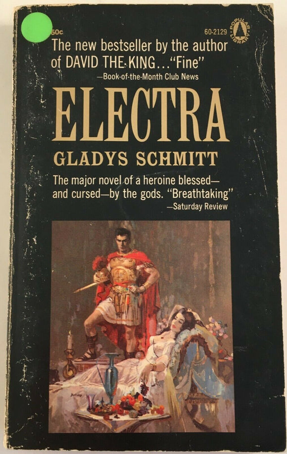Electra by Gladys Schmitt PB Paperback 1965 Vintage Historical Fiction Popular