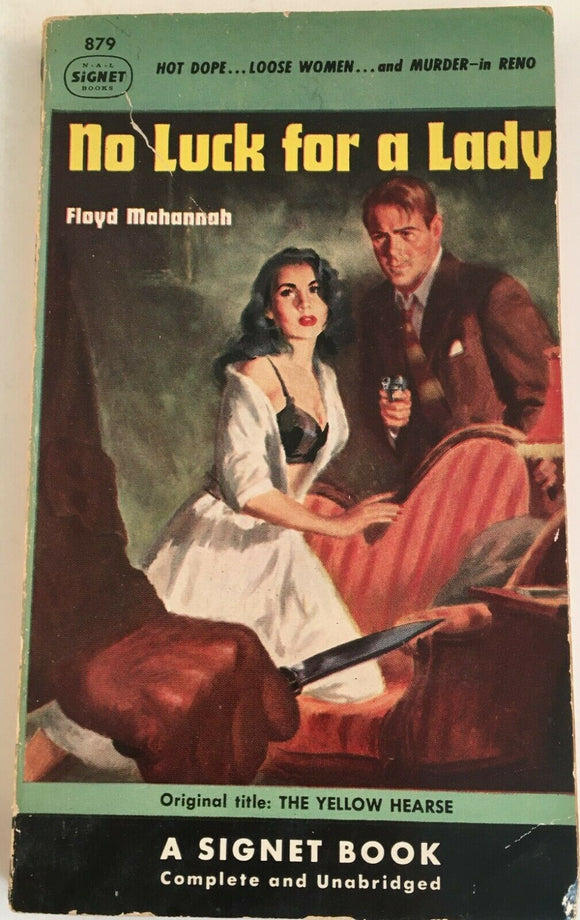 No Luck for a Lady by Floyd Mahannah PB Paperback 1951 Vintage Crime Thriller