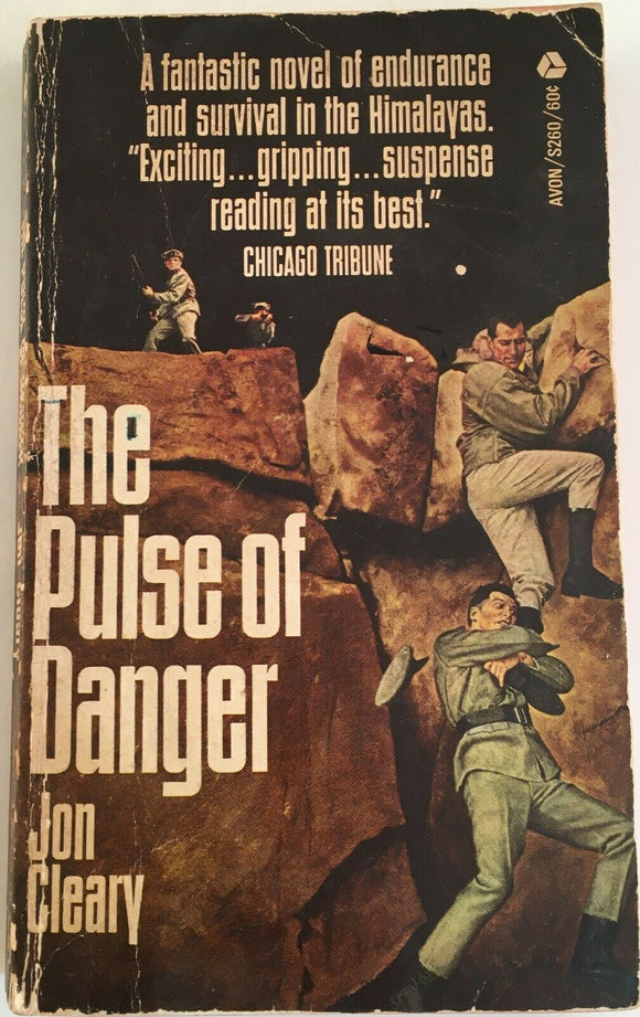 The Pulse Of Danger by Jon Cleary PB Paperback 1967 Vintage Adventure Himalayas