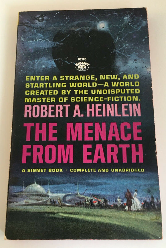 The Menace from Earth Robert Heinlein PB Paperback Vintage Signet 1962 Moon ET