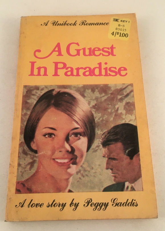 A Guest in Paradise by Peggy Gaddis PB Paperback Vintage Unibook Modern Romance